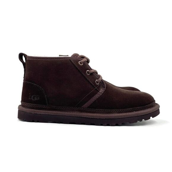 UGG Neumel Mens Casual Chukka Boot Dark Chocolate Brown Insulated Fashion Shoe - Picture 1 of 8